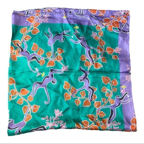 Kate Spade Monkey Silk Scarf - Picture 2 of 4